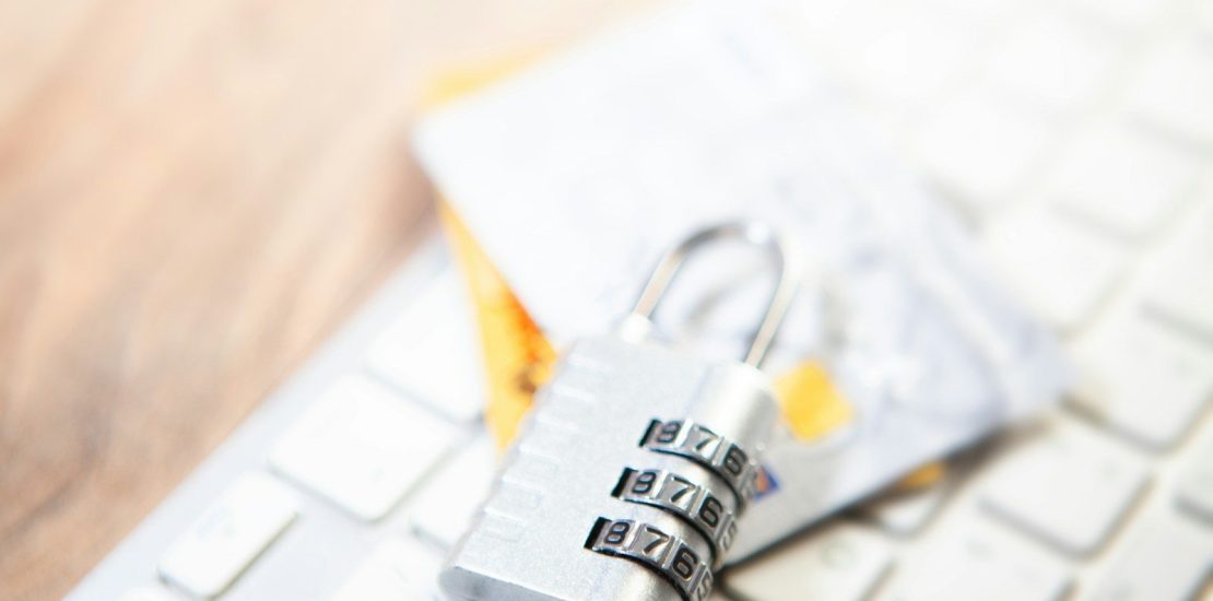 Combination lock on credit cards and keyboard
