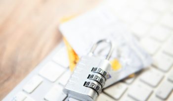 Combination lock on credit cards and keyboard