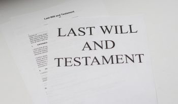 last will and testament white printer paper