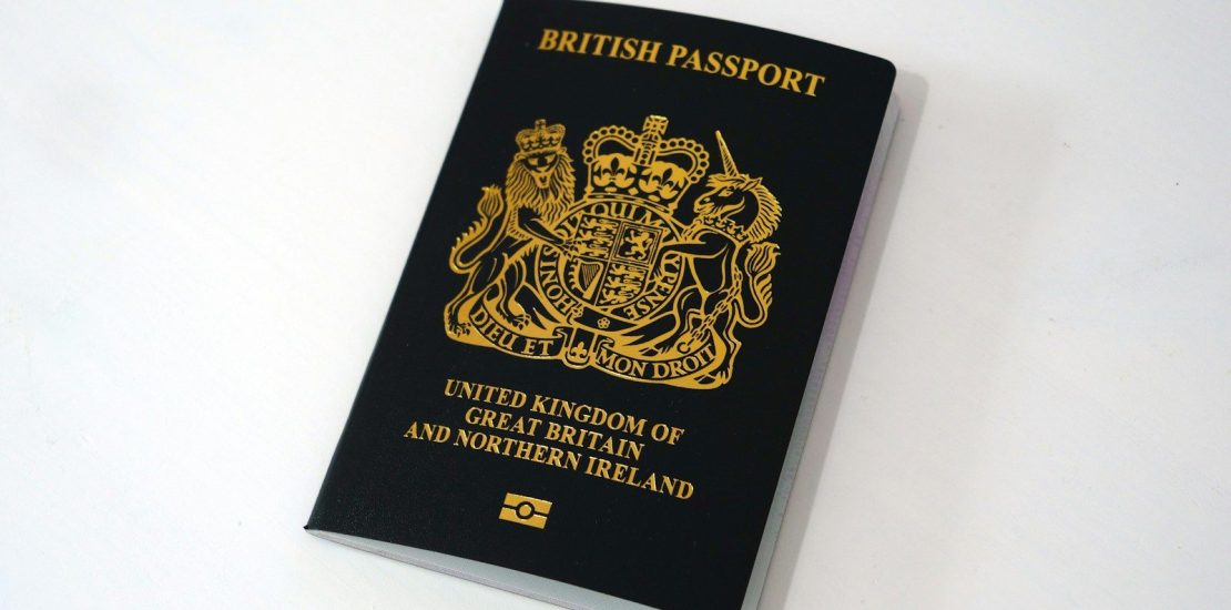 black and gold passport bool for UK Inheritance Tax